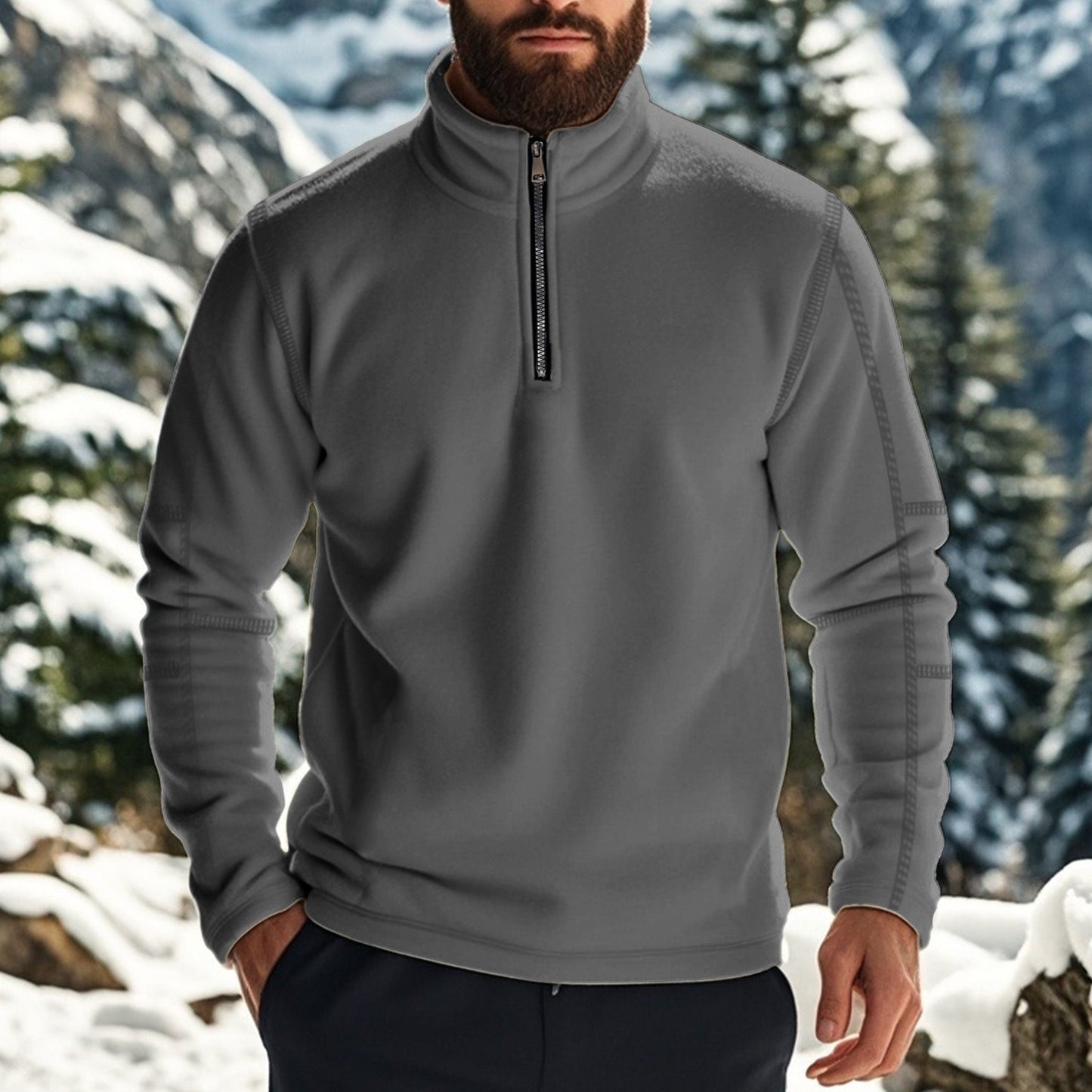 Classic Men's Zip Fleece Jacket