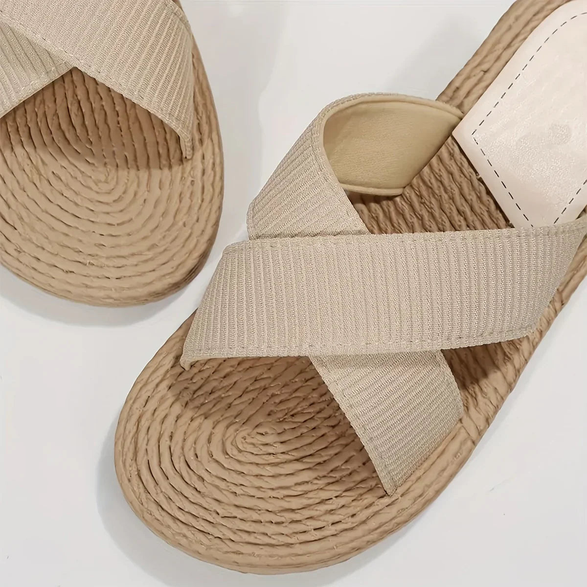 Comfortable Toe Cross Strap Beach Sandals