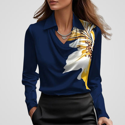 Ladies Elegant Loose Silk Shirt