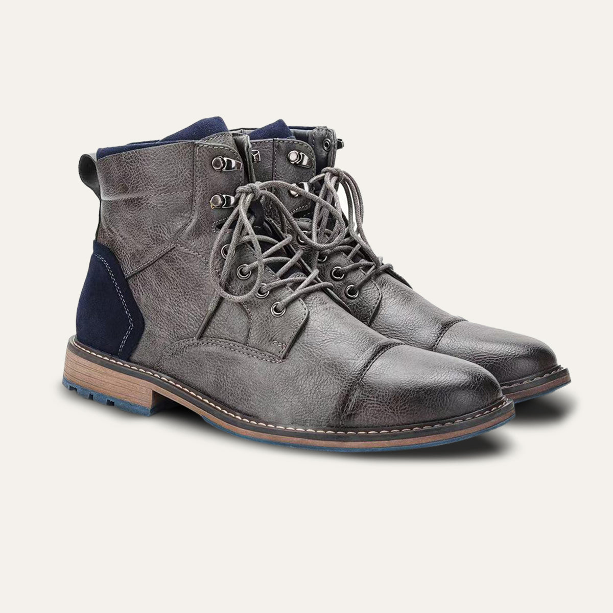 Men's Vintage Leather Ankle Boots - OutfitLondon