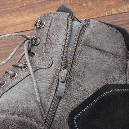 Men's Vintage Leather Ankle Boots