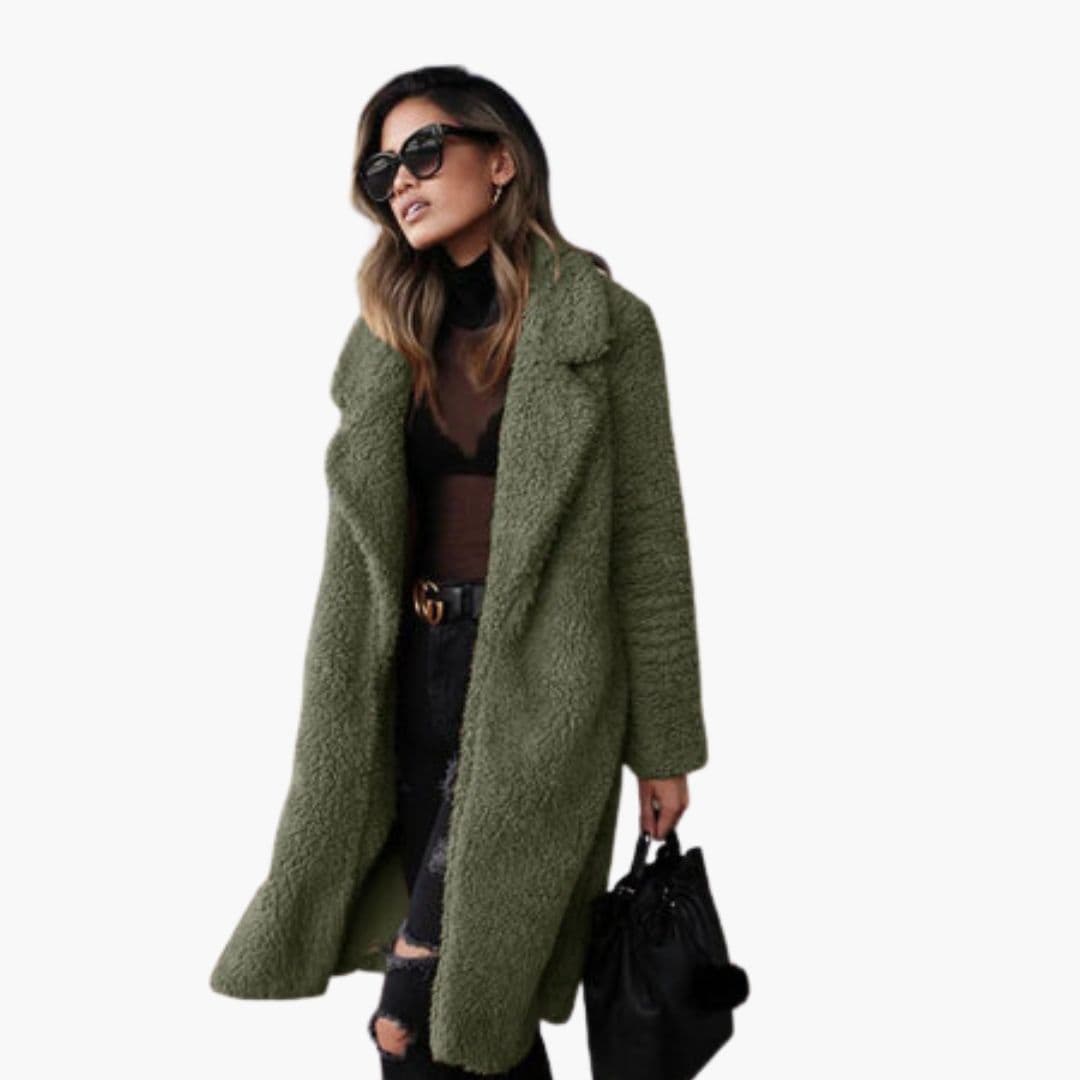 Soft Synthetic Fur Women's Parka Coat - OutfitLondon