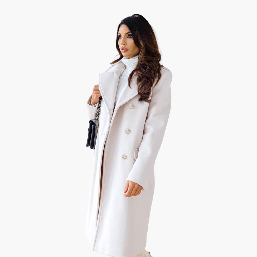 Luxury Ladies Warm Long Coat - OutfitLondon