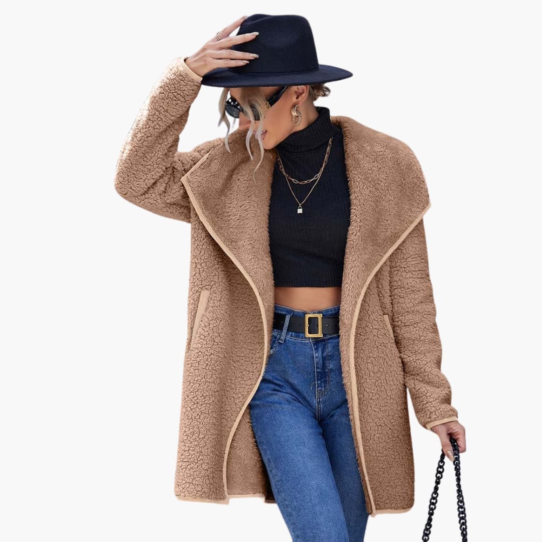 Soft Cozy Open Front Women's Coat
