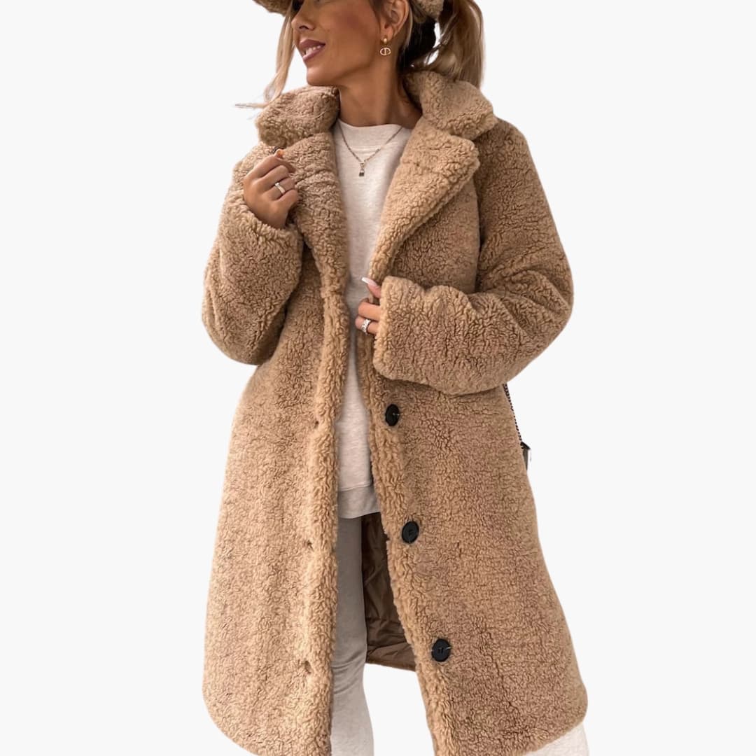 Soft Fuzzy Parka - Warm Women's Winter Jacket - OutfitLondon