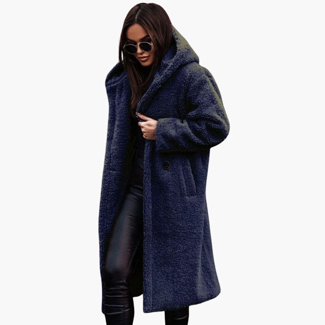 Warm Oversized Artificial Fur Parka Coat