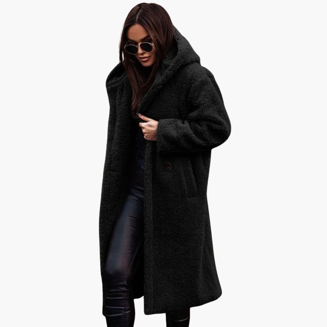 Warm Oversized Artificial Fur Parka Coat