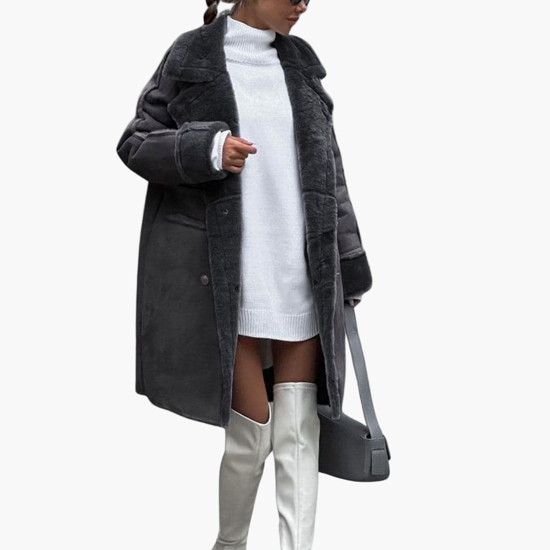 Plush Fake Fur Winter Parka Jacket - OutfitLondon