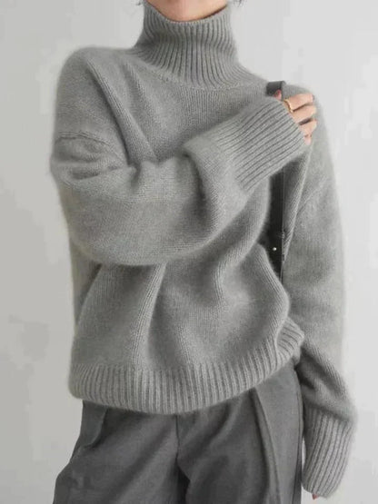 Classic Women's Crew Neck Knit Sweater