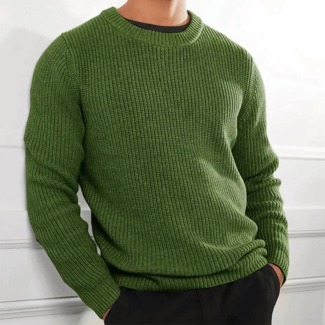 Men's Acrylic Hand-Knitted Sweater