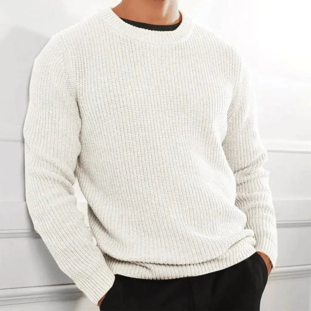 Men's Acrylic Hand-Knitted Sweater