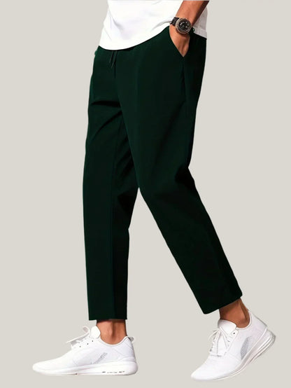 Men's Slim Fit Elastic Waist Trousers