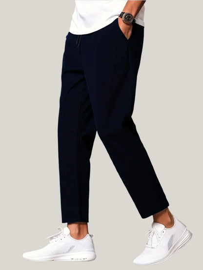 Men's Slim Fit Elastic Waist Trousers