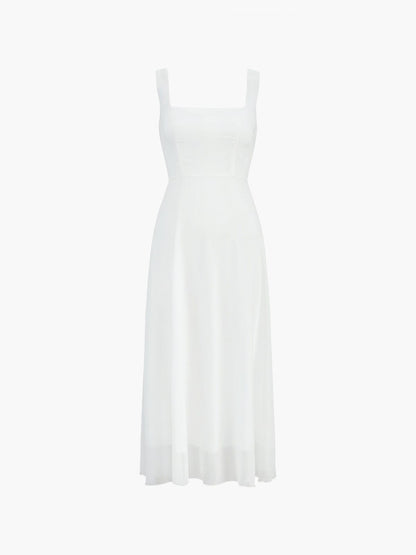Women's Classic Square Neck Summer Dress