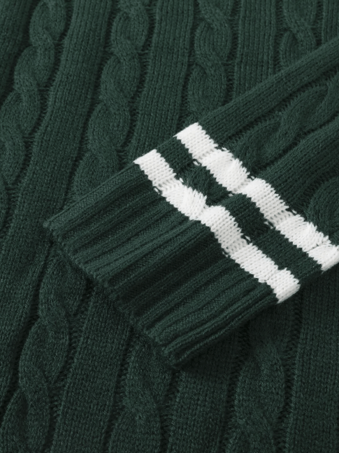 Classic Olive Crew Neck Sweater