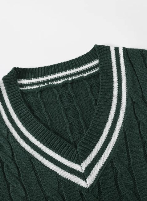 Classic Olive Crew Neck Sweater