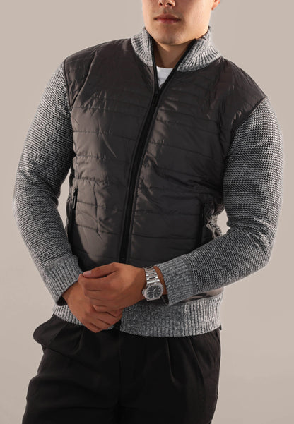 Quilted Padded Mens Bomber Jacket
