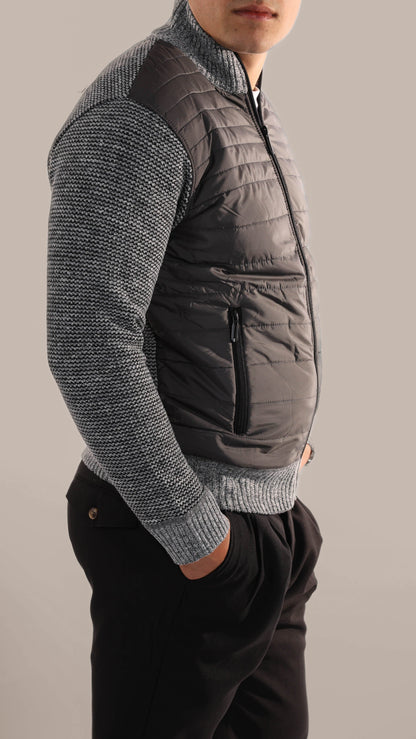 Quilted Padded Mens Bomber Jacket