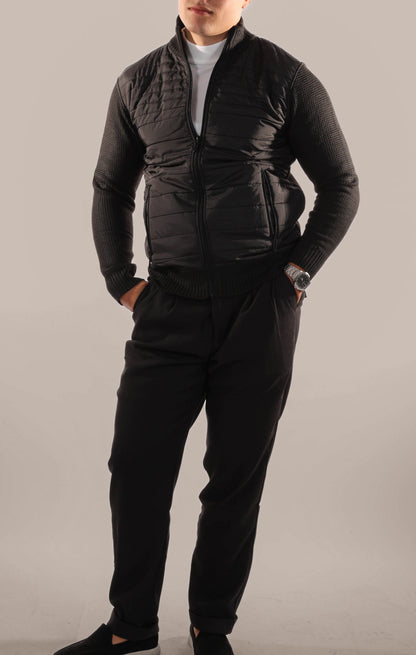 Quilted Padded Mens Bomber Jacket