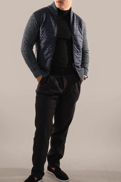 Quilted Padded Mens Bomber Jacket