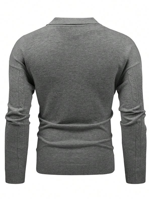 Classic Oversized Crew Neck Men Sweater