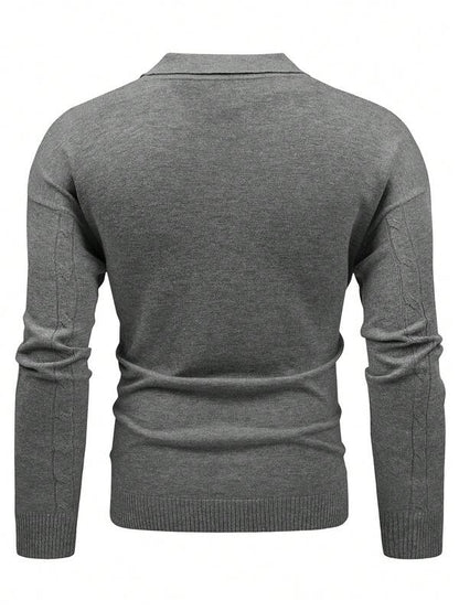 Classic Oversized Crew Neck Men Sweater