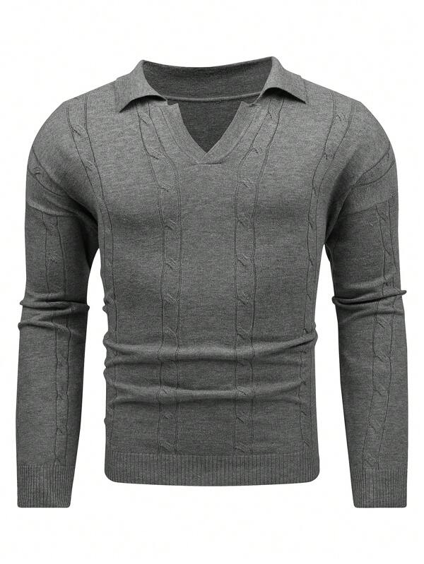 Classic Oversized Crew Neck Men Sweater