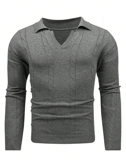 Classic Oversized Crew Neck Men Sweater