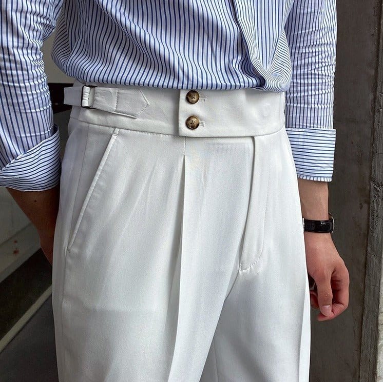 Classic Luxury Double Button Pants
