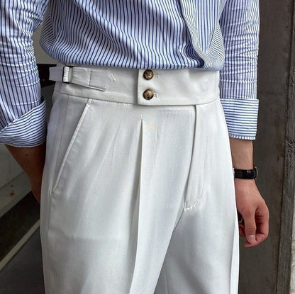 Classic Luxury Double Button Pants