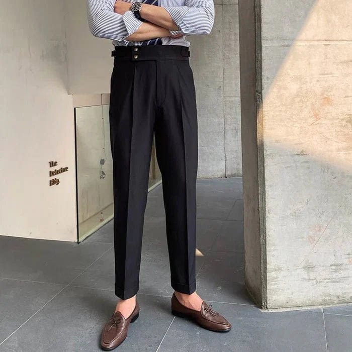 Classic Luxury Double Button Pants