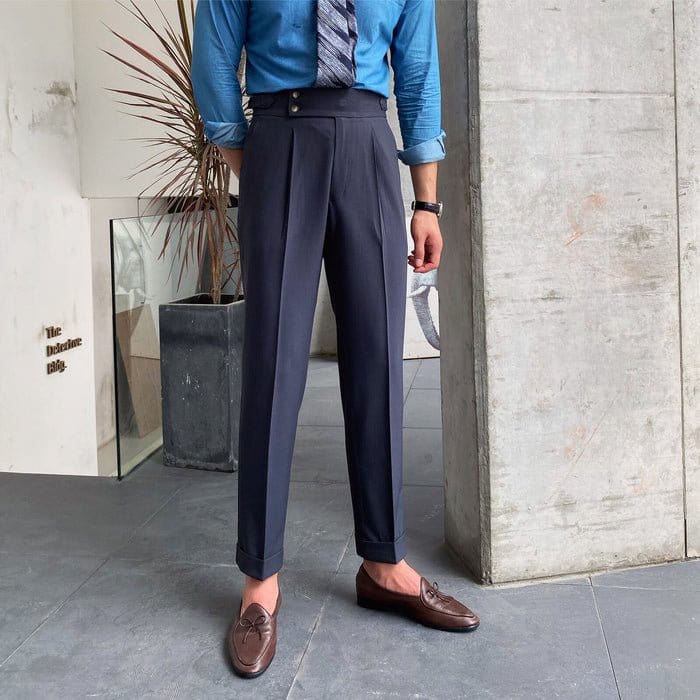 Classic Luxury Double Button Pants