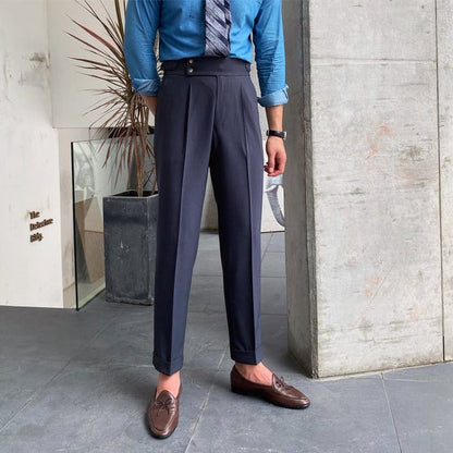 Classic Luxury Double Button Pants