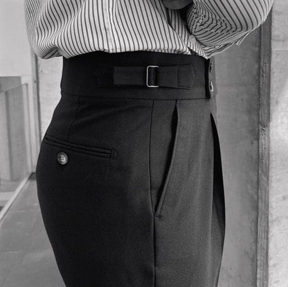Classic Luxury Double Button Pants