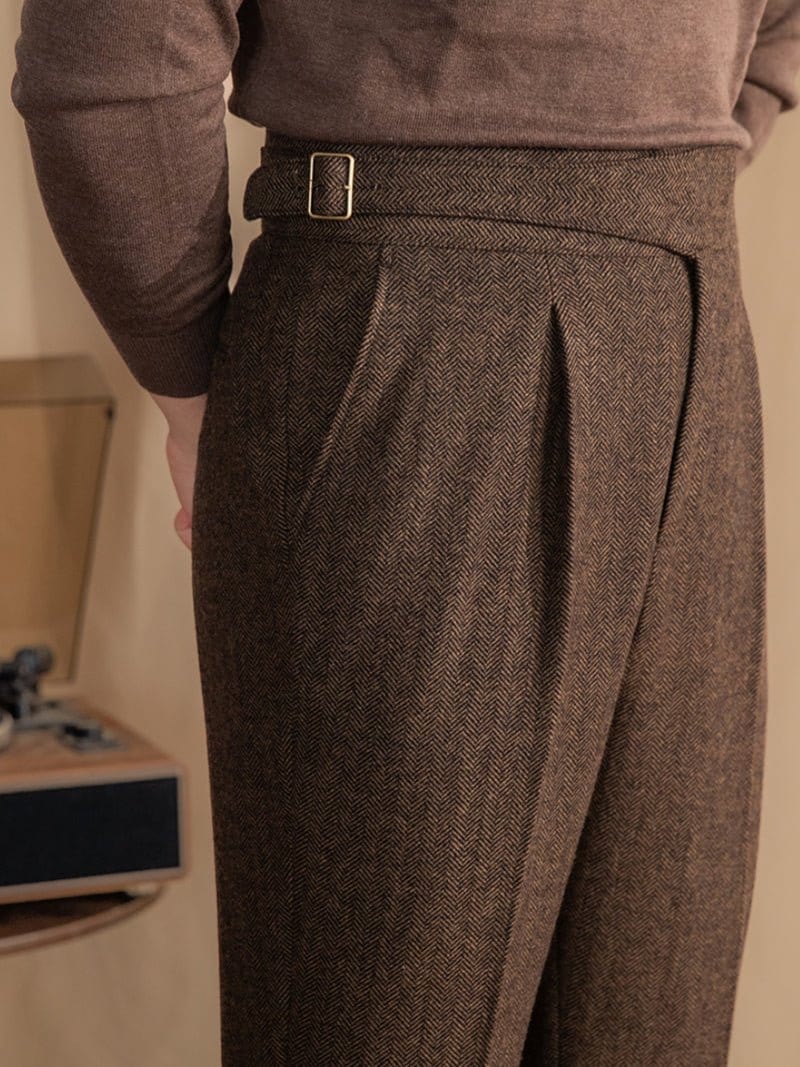 Traditional Formal Flat Front Pants