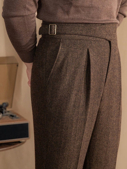 Traditional Formal Flat Front Pants