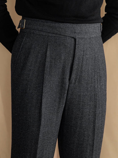 Traditional Formal Flat Front Pants