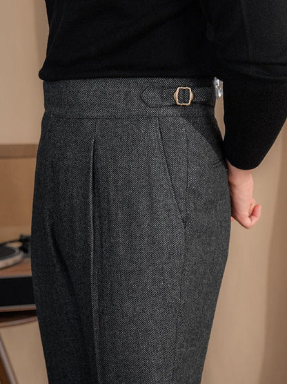 Traditional Formal Flat Front Pants