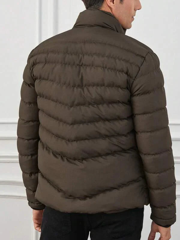 Warm Insulated Down Filled Puffer Coat For Men