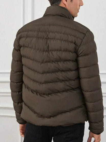 Warm Insulated Down Filled Puffer Coat For Men