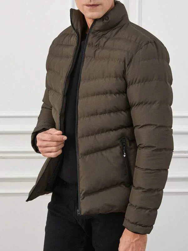 Warm Insulated Down Filled Puffer Coat For Men