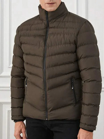Warm Insulated Down Filled Puffer Coat For Men