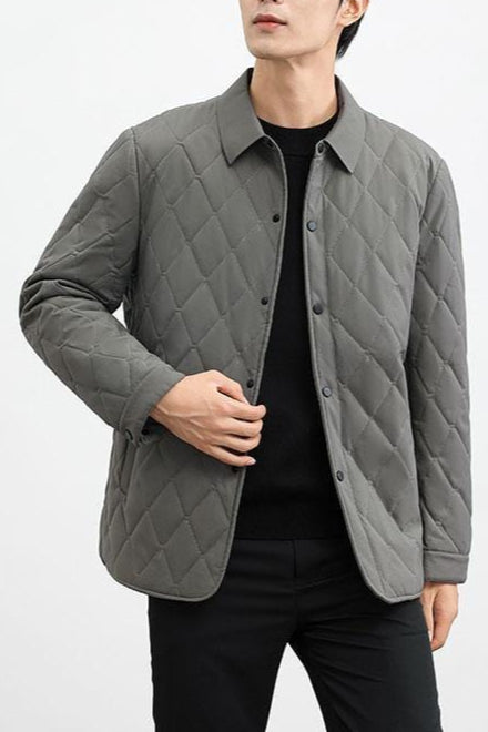 Classic Luxury Padded Button Jacket - OutfitLondon