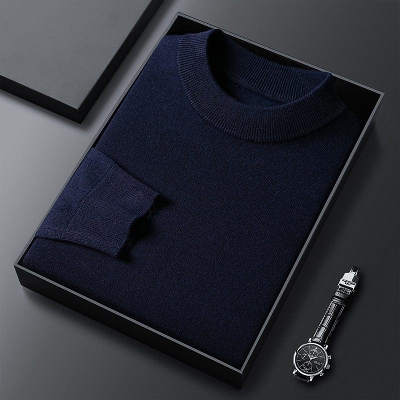 Warm Classic Crew Neck Knit Sweater Men