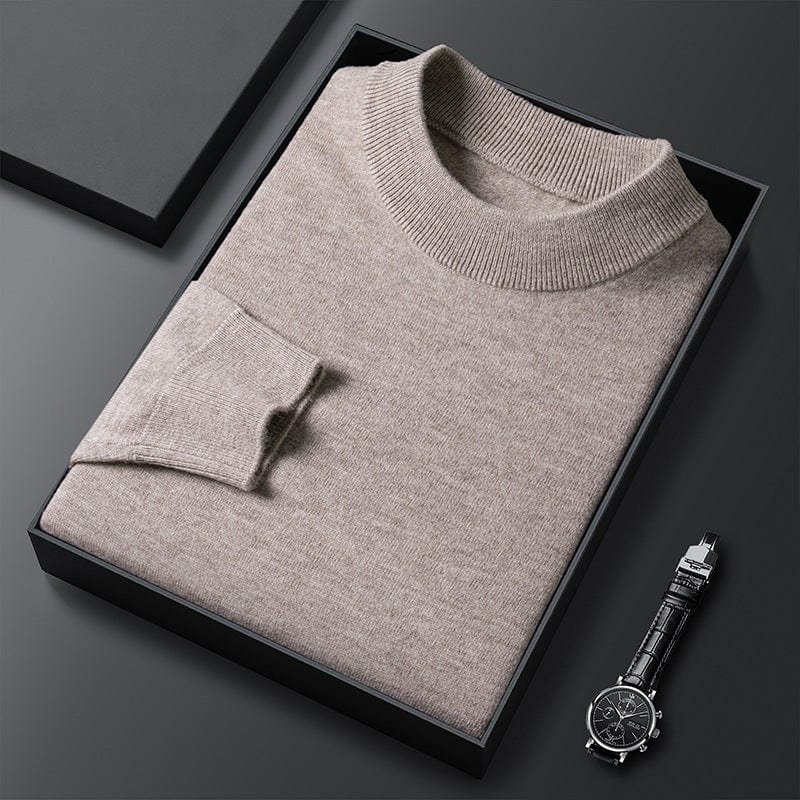 Warm Classic Crew Neck Knit Sweater Men - OutfitLondon
