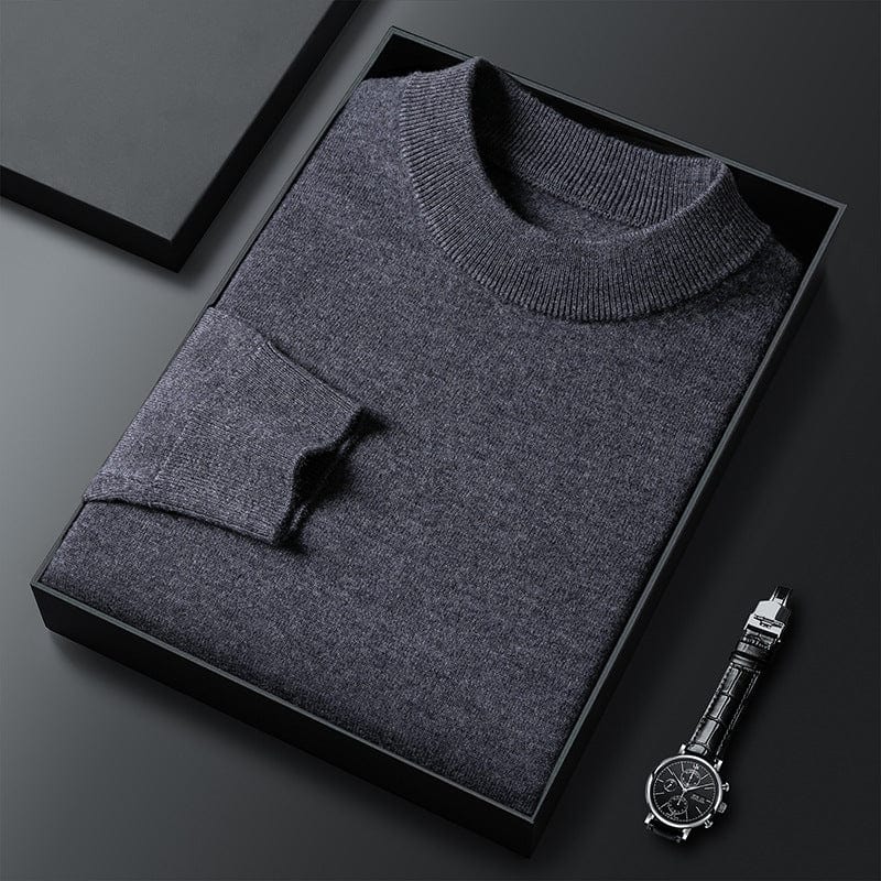 Warm Classic Crew Neck Knit Sweater Men
