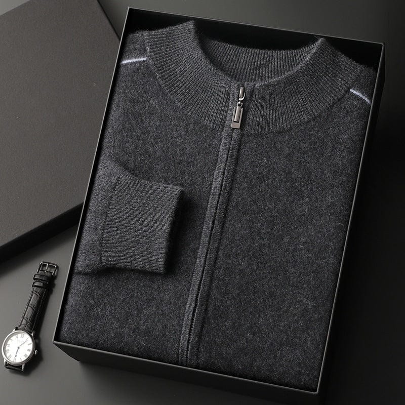 Warm Reversible Fleece Zipper Jacket