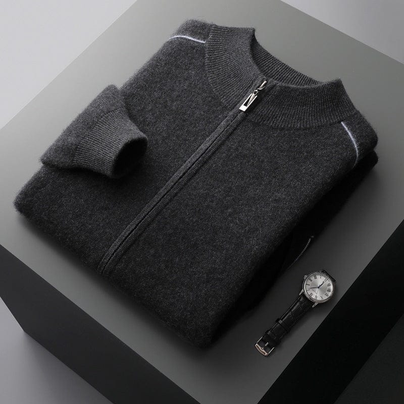 Warm Reversible Fleece Zipper Jacket