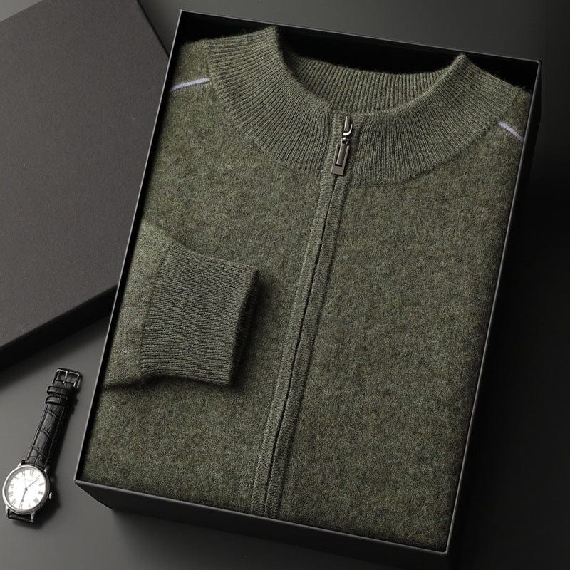 Warm Reversible Fleece Zipper Jacket