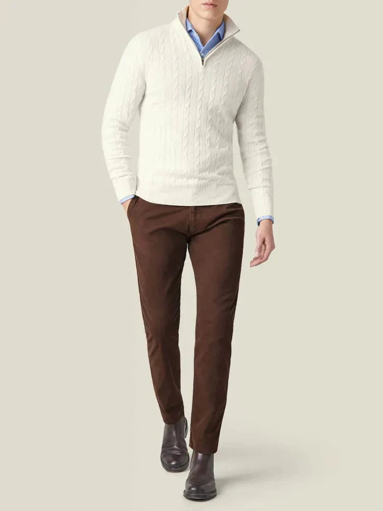 Classic Zip Up Sweater